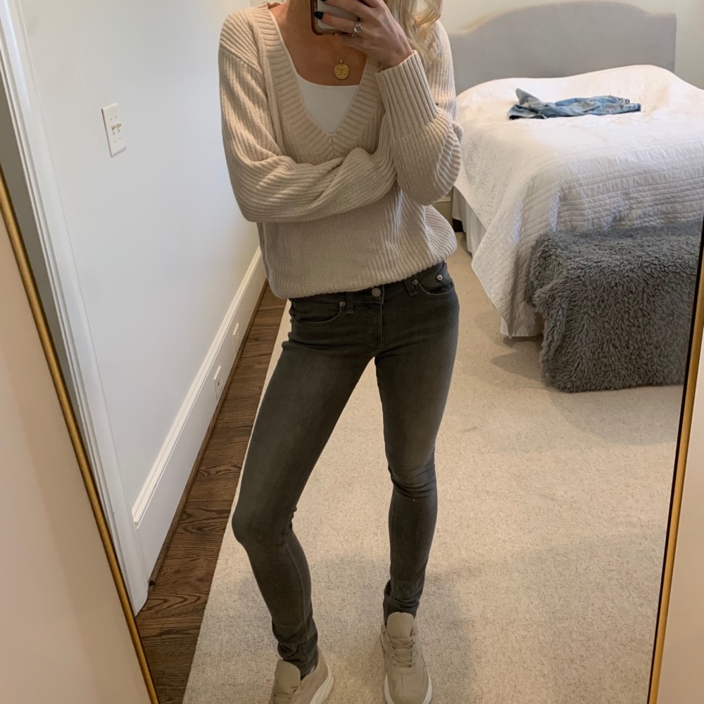 Rag and bone grey skinny jeans